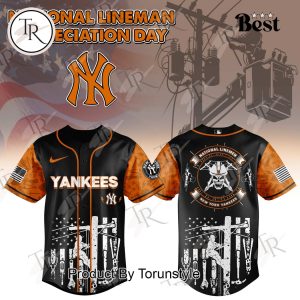 New York Yankees X National Lineman Appreciation Day 2025 Limited Edition Baseball Jersey