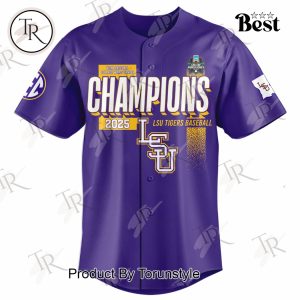 LSU Tigers Champions NCAA Baseball College World Series 2025 Limited Edition Baseball Jersey