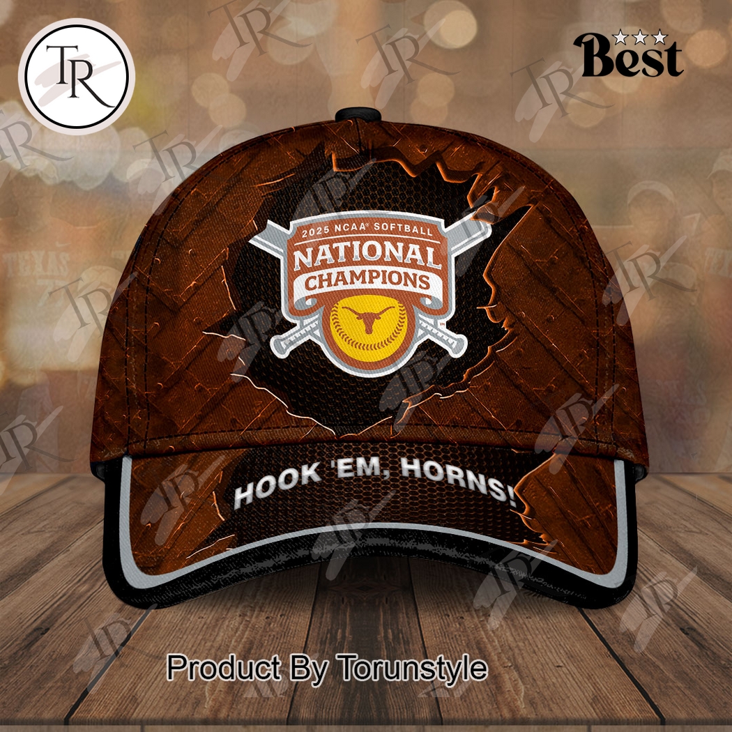 Hook 'Em, Horns! Texas Longhorns 2025 NCAA Softball National Champions Special Edition Cap Hook 'Em, Horns! Texas Longhorns 2025 NCAA Softball National Champions Special Edition Cap