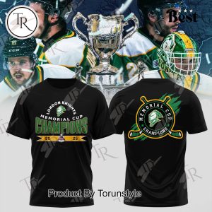Memorial Cup Champions 2025 London Knights Limited Edition Hoodie – Black