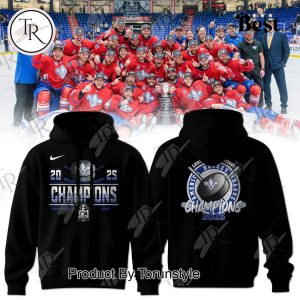 2025 America Hockey League Champions Lions De Trois Rivieres Limited Edition Hoodie – White