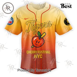 National Cherry Festival Detroit Tigers Sunburst Limited Edition Baseball Jersey