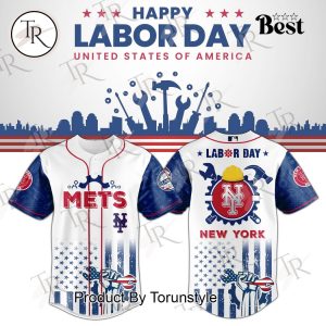 New York Mets X Happy Lobor Day United States Of America 2025 Limited Edition Baseball Jersey
