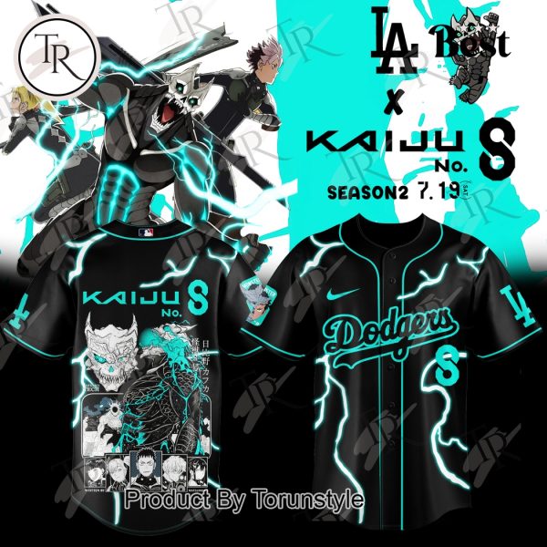 Los Angeles Dodgers x Kaiju No.8 Special Edition Baseball Jersey