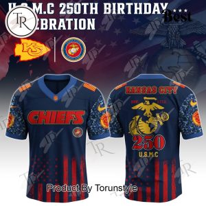 Kansas City Chiefs X U.S.M.C 250th Birthday Limited Edition Football Jersey