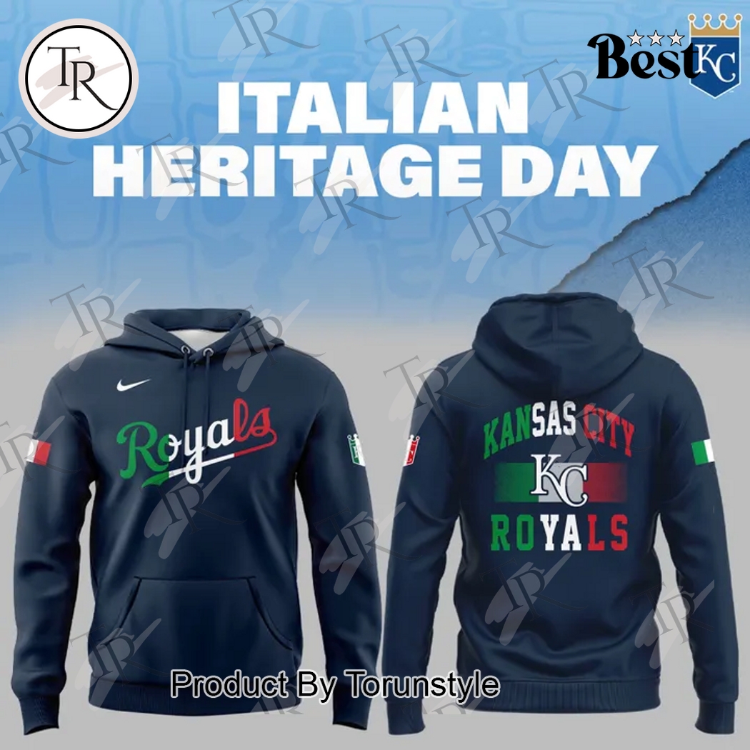 Kansas City Royals Italian Heritage Day 2025  Edition Hoodie