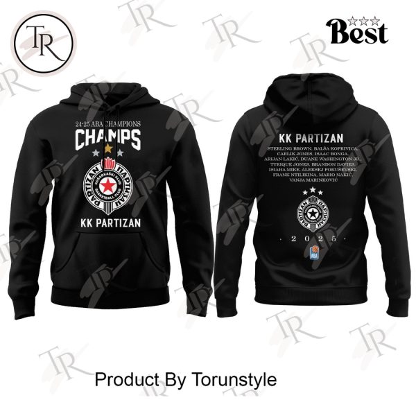 KK Partizan 24-25 ABA Champions Limited Edition Hoodie