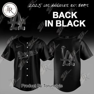 Los Angeles Dodgers X Back In Black 2025 Limited Edition Baseball Jersey