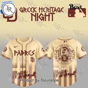 San Diego Padres X Greek Heritage Night 2025 Baseball Jersey