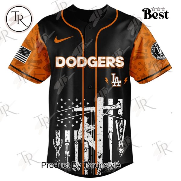 Los Angeles Dodgers X National Lineman Appreciation Day 2025 Limited Edition Baseball Jersey
