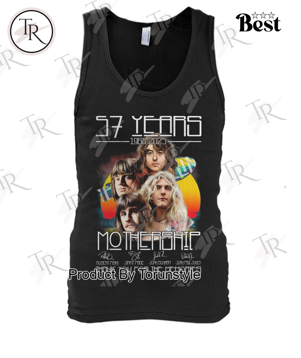 Mothership Band 57 Years 1968-2025 Thank You For The Memories T-Shirt Mothership Band 57 Years 1968-2025 Thank You For The Memories T-Shirt