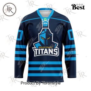 Gold Coast Titans 2025 Custom Name New Limited Edition Hockey Jersey