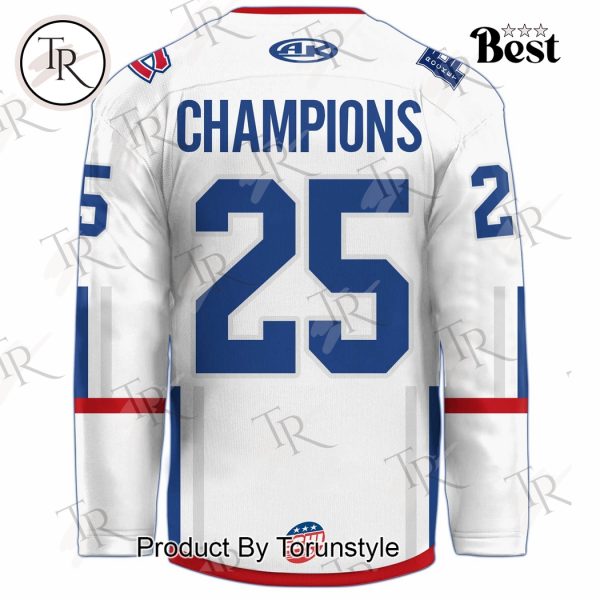 Trois-Rivieres Lions 2025 Kelly Cup Playoffs Special Edition Hockey Jersey – White