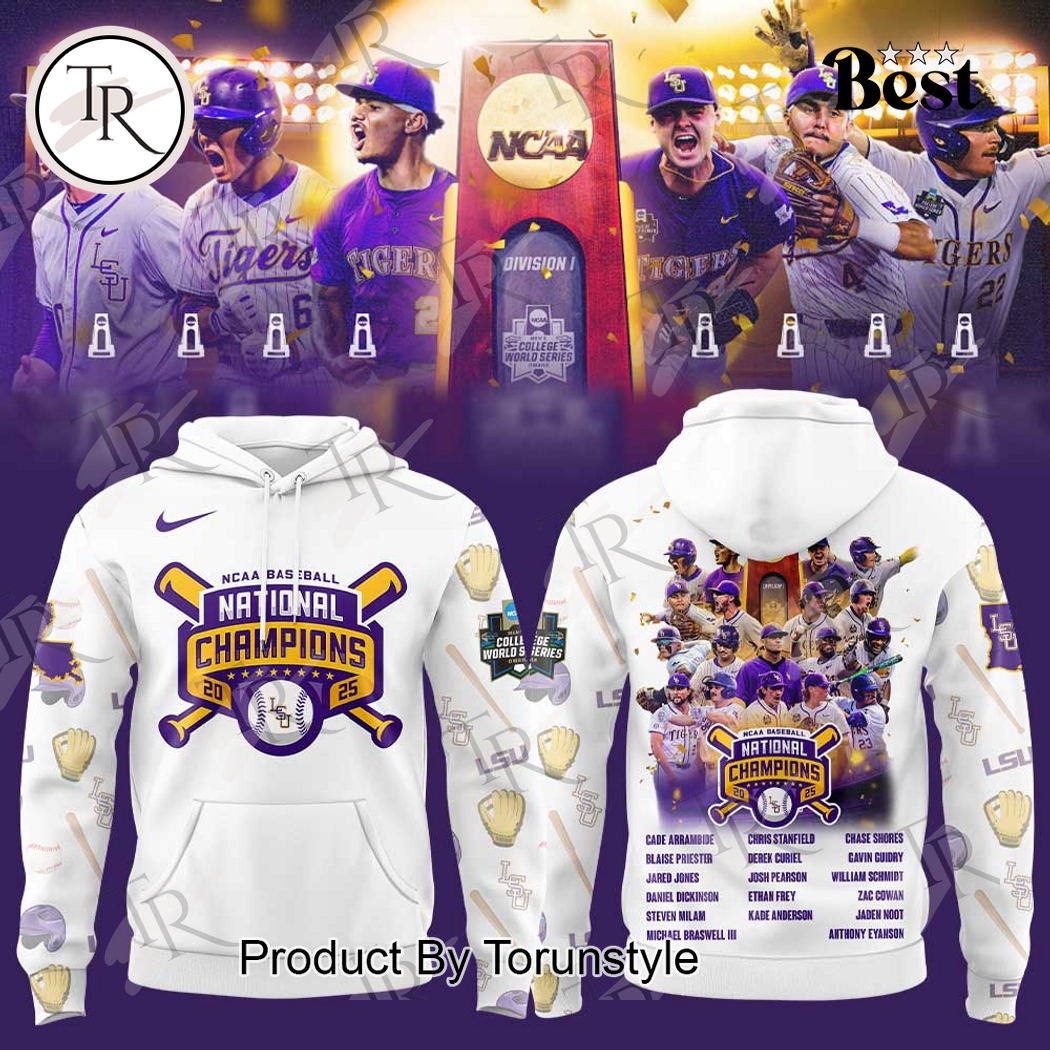 NCAA Baseball National Champions 20 LSU Tigers 25 Special Edition Hoodie