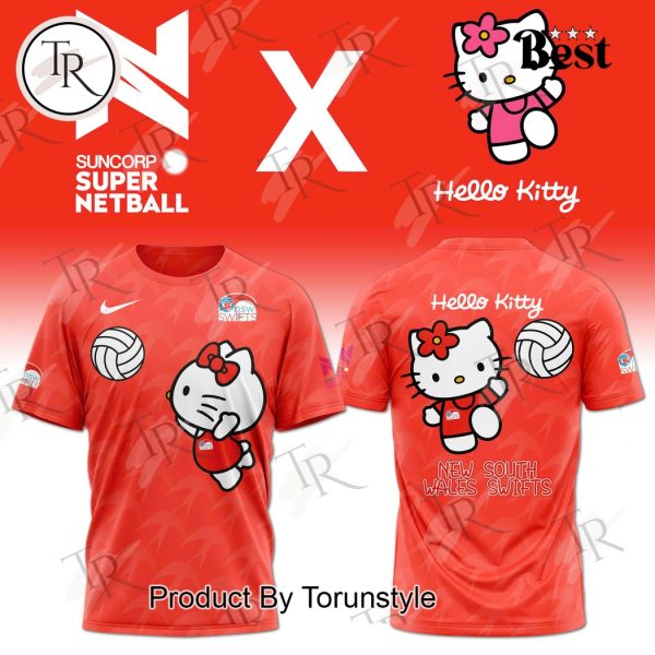 New South Wales Swifts Suncorp Super Netball X Hello Kitty 2025 Limited Edition Hoodie