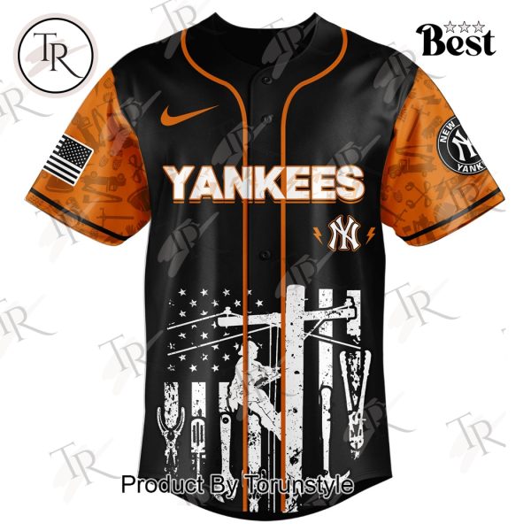 New York Yankees X National Lineman Appreciation Day 2025 Limited Edition Baseball Jersey