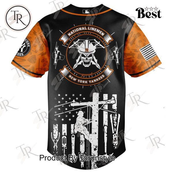 New York Yankees X National Lineman Appreciation Day 2025 Limited Edition Baseball Jersey