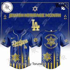Los Angeles Dodgers X Jewish Heritage Month 2025 Limited Edition Baseball Jersey