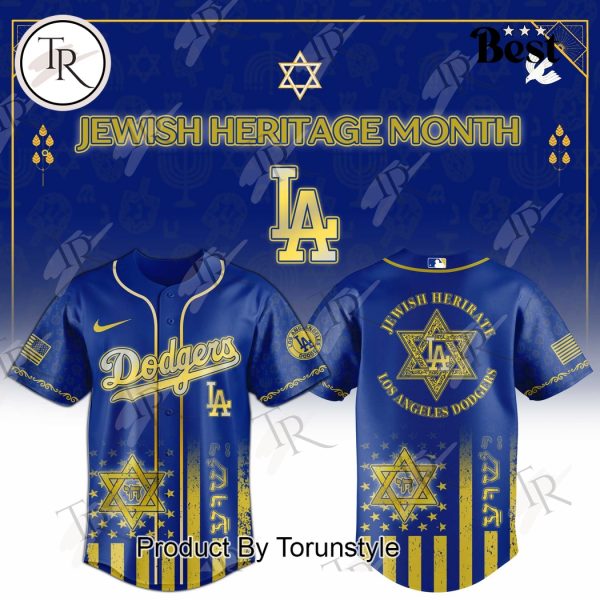 Los Angeles Dodgers X Jewish Heritage Month 2025 Limited Edition Baseball Jersey