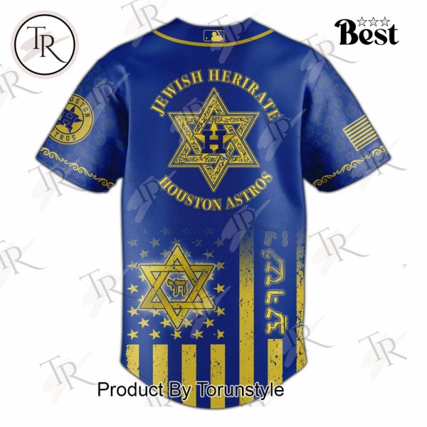Houston Astros X Jewish Heritage Month 2025 Limited Edition Baseball Jersey