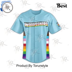 Fayetteville Woodpeckers X Pride Night 2025 Special Edition Baseball Jersey