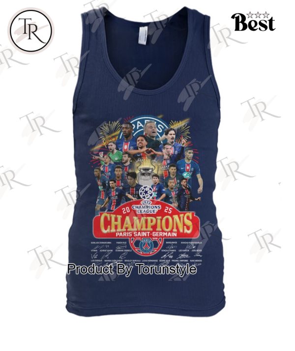 2025 UEFA Champions League Champions Paris Saint-Germain Limited Edition T-Shirt