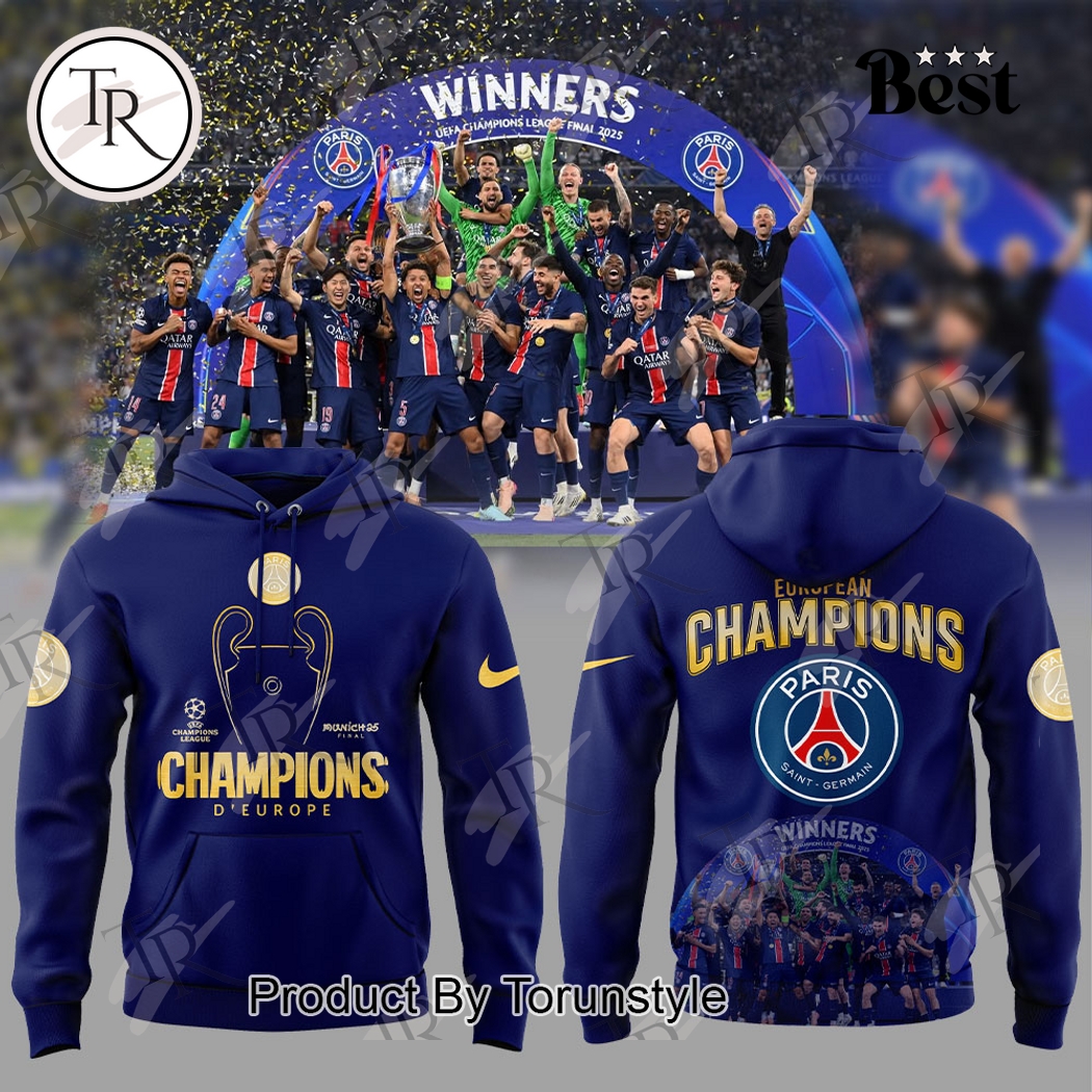 Paris Saint-Germain Champions D�Europe  Edition Hoodie