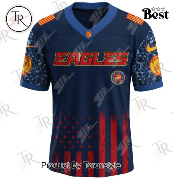 Philadelphia Eagles X U.S.M.C 250th Birthday Limited Edition Football Jersey