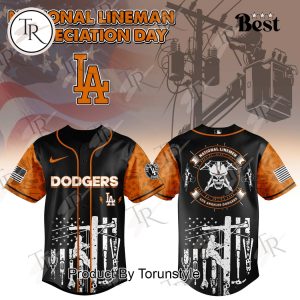 Los Angeles Dodgers X National Lineman Appreciation Day 2025 Limited Edition Baseball Jersey
