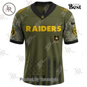 Las Vegas Raiders X 250th U.S Army This We’ll Defend Limited Edition Football Jersey
