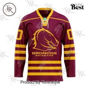 Brisbane Broncos 2025 Custom Name New Limited Edition Hockey Jersey