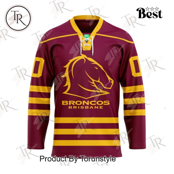 Brisbane Broncos 2025 Custom Name New Limited Edition Hockey Jersey