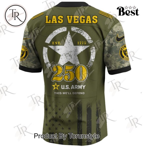 Las Vegas Raiders X 250th U.S Army This We’ll Defend Limited Edition Football Jersey