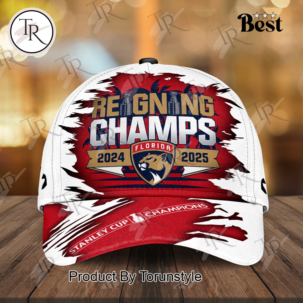 Reigning Champs 2024-2025 Stanley Cup Champions Florida Panthers Special Edition Cap Reigning Champs 2024-2025 Stanley Cup Champions Florida Panthers Special Edition Cap