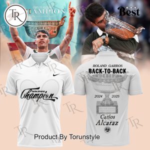 Carlos Alcaraz Roland-Garros 2024 Champions Hoodie – Black