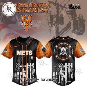 New York Mets X National Lineman Appreciation Day 2025 Limited Edition Baseball Jersey