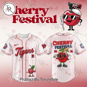 Detroit Tigers X Cherry Festival 2025 Special Edition Baseball Jersey