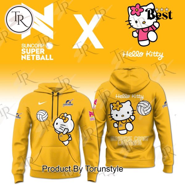 Sunshine Coast Lightning Suncorp Super Netball X Hello Kitty 2025 Limited Edition Hoodie