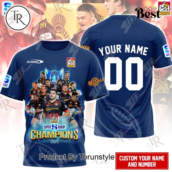 Super Rugby Champions 2025 Chiefs Custom Name Limited Edition Hoodie