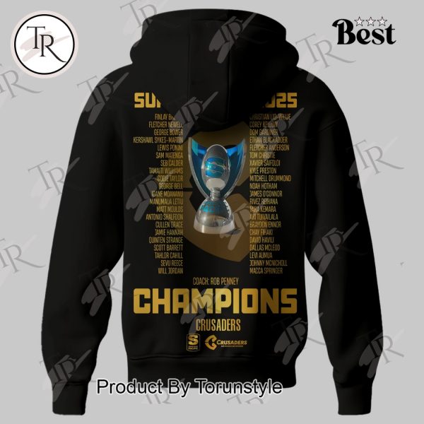 Super Rugby Final Champions 24-25 Crusaders Hoodie