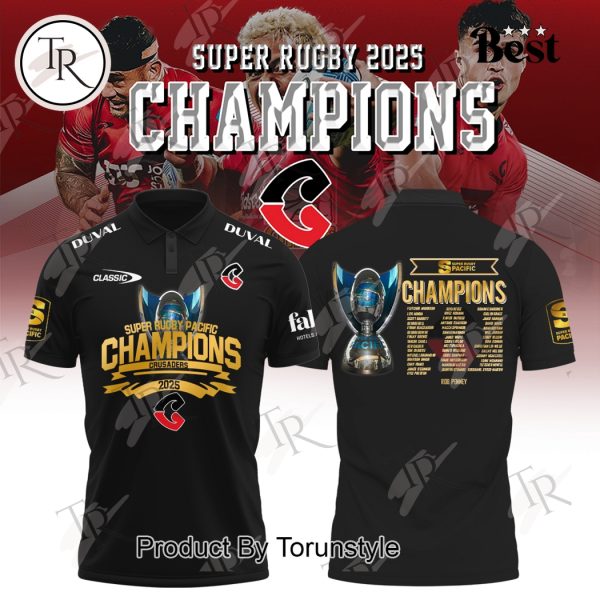 Super Rugby Pacific Champions Crusaders 2025 Polo