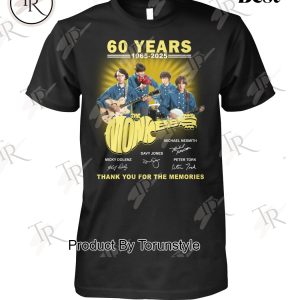 The Monkees 60 Years 1965-2025 Thank You For The Memories T-Shirt