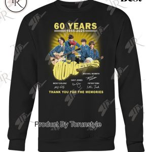 The Monkees 60 Years 1965-2025 Thank You For The Memories T-Shirt