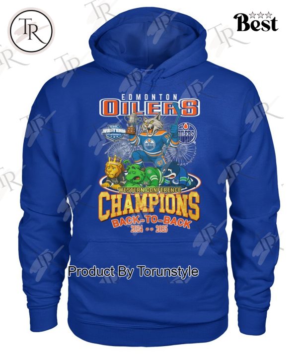Edmonton Oilers Western Conference Champions Back To Back 2024-2025 Limited Edition T-Shirt