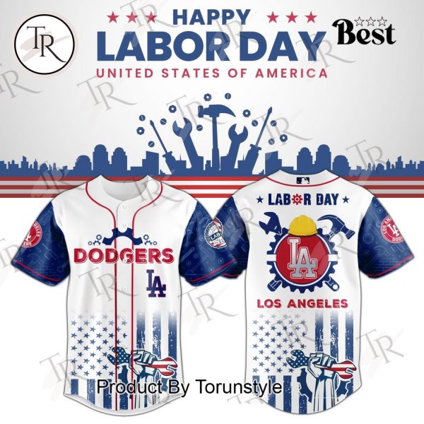 Los Angeles Dodgers X Happy Lobor Day United States Of America 2025 Limited Edition Baseball Jersey