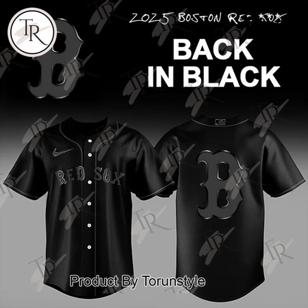 Boston Red Sox X Back In Black 2025 Limited Edition Baseball Jersey