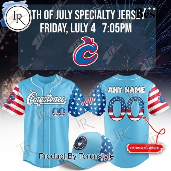 Columbus Clingstones X 4th Of July 2025 Custom Name Limited Edition Baseball Jersey