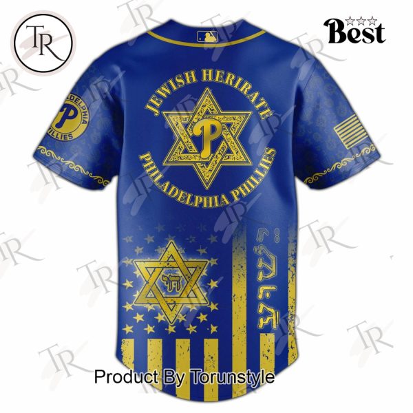 Philadelphia Phillies X Jewish Heritage Month 2025 Limited Edition Baseball Jersey