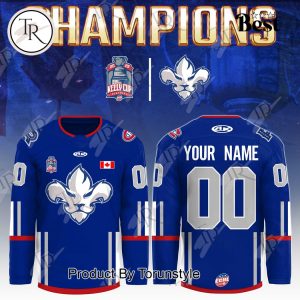 Trois-Rivieres Lions 2025 Kelly Cup Playoffs Custom Name Limited Edition Hockey Jersey – Blue