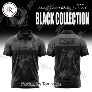 2025 Black Collection Canterbury-Bankstown Bulldogs Limited Edition Polo Shirt